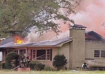 Fires damage two structures, one hospitalized